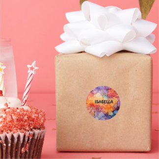 autocollant de nom personnalisé