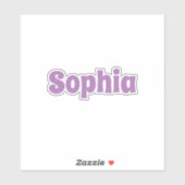 Autocollant de nom personnalisé (Feuille)