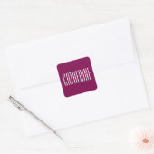 Autocollant de nom pourpre (Enveloppe)