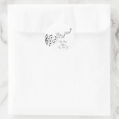 Autocollant de notes musicales (Sac)
