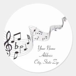 Autocollant de notes musicales