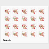 Autocollant de nounours de la Saint-Valentin (Feuille)