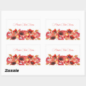 Autocollant de nourriture Fleurs, Fruits et Baies (Feuille)