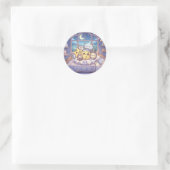 Autocollant de nuit mignon avec lune (Sac)