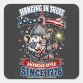 Autocollant de opossum pendu du 4 juillet (Devant)