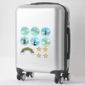 Autocollant de pack varié d'instruments de musique (Sur valise)