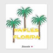 Autocollant de palmier FLORIDA NAPLES (Feuille)