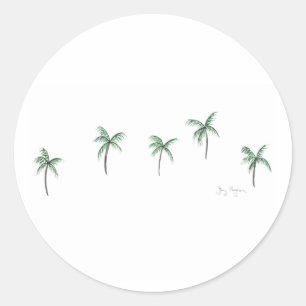 Autocollant de palmiers
