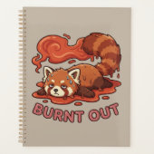 Autocollant de Panda Rouge Fondu Drôle | Mignon (Devant)