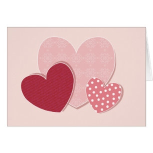 Autocollant de papier de coeurs roses
