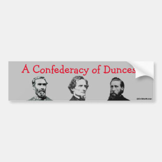 autocollant de pare-chocs "A Confederacy of Dunces