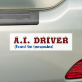 Autocollant de pare-chocs AI (En voiture)