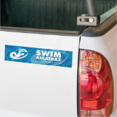 Autocollant de pare-chocs alcatraz de natation (Sur camion)