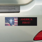 Autocollant de pare-chocs America First (En voiture)