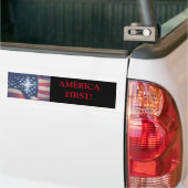 Autocollant de pare-chocs America First (Sur camion)