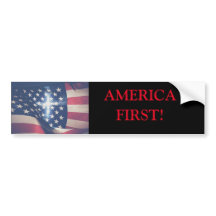 Autocollant de pare-chocs America First