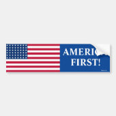 Autocollant de pare-chocs America First (Devant)