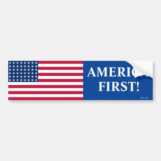 Autocollant de pare-chocs America First (Devant)