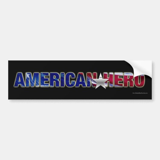 Autocollant de pare-chocs American Hero (Devant)