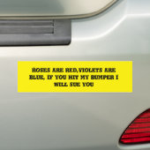 Autocollant de pare-chocs amusant (En voiture)