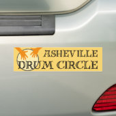 Autocollant de pare-chocs Asheville Drum Circle (En voiture)