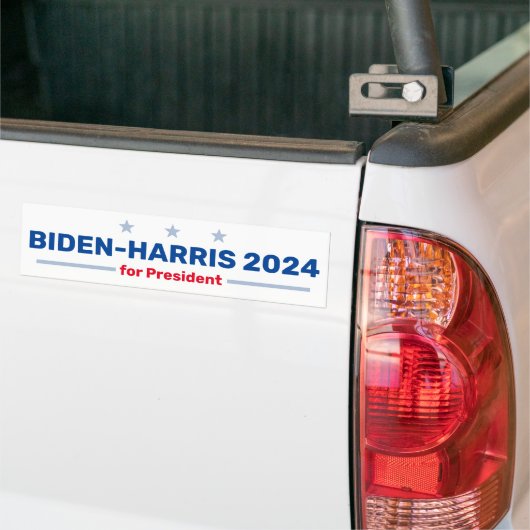 Autocollant de pare-chocs Biden-Harris 2024 (Sur camion)