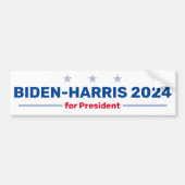 Autocollant de pare-chocs Biden-Harris 2024 (Devant)