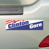 Autocollant de pare-chocs Bill Clinton Al Gore 199 (En voiture)