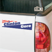 Autocollant de pare-chocs Bill Clinton Al Gore 199 (Sur camion)