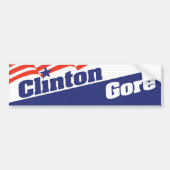Autocollant de pare-chocs Bill Clinton Al Gore 199 (Devant)