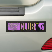 Autocollant de pare-chocs Black Cat Club (En voiture)