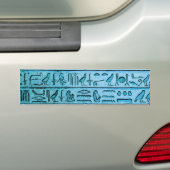 Autocollant de pare-chocs bleu pour hiéroglyphes é (En voiture)