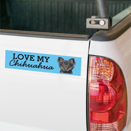 Autocollant de pare-chocs Chihuahua (Sur camion)