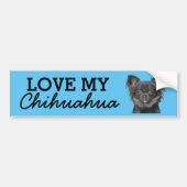 Autocollant de pare-chocs Chihuahua (Devant)