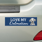 Autocollant de pare-chocs dalmate (En voiture)