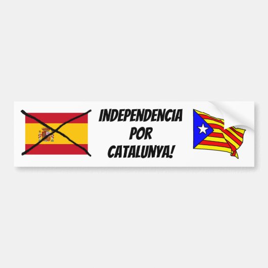 Autocollant de pare-chocs de Catalogne Independenc (Devant)