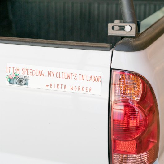 Autocollant de pare-chocs de la travailleuse à la  (Sur camion)