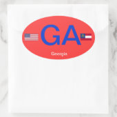 Autocollant de pare-chocs de style euro Géorgie* (Sac)