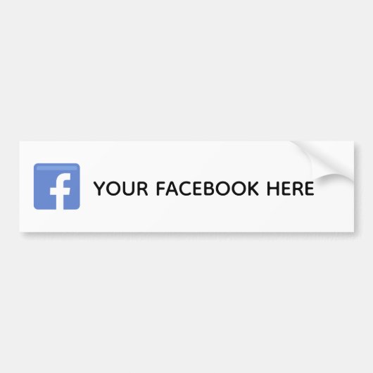 Autocollant de pare-chocs des médias sociaux (Devant)