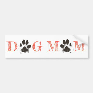 Autocollant de pare-chocs "Dog Mom"