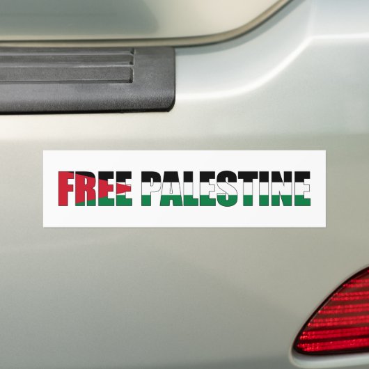 Autocollant de pare-chocs en palestine libre (En voiture)