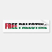 Autocollant de pare-chocs en palestine libre (Devant)