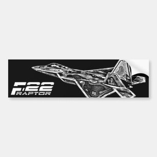 Autocollant de pare-chocs F-22 RAPTOR