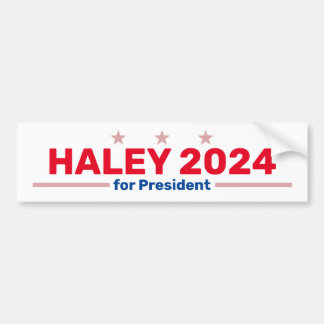 Autocollant de pare-chocs Haley 2024