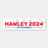 Autocollant de pare-chocs Hawley 2024 (Devant)