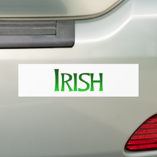 Autocollant de pare-chocs irlandais, à vendre ! (En voiture)
