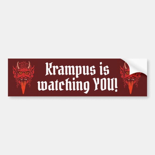 autocollant de pare-chocs Krampus (Devant)