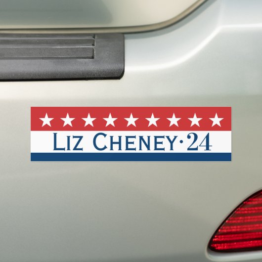 Autocollant de pare-chocs Liz Cheney 2024 (En voiture)