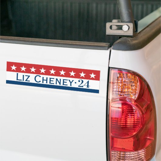 Autocollant de pare-chocs Liz Cheney 2024 (Sur camion)