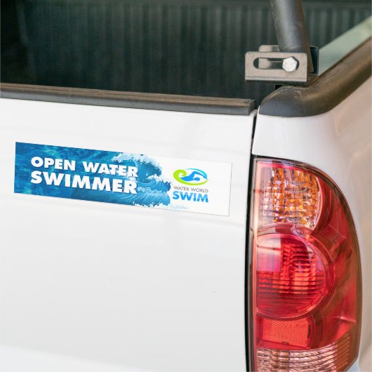 Autocollant de pare-chocs Open Water Swimmer (Sur camion)